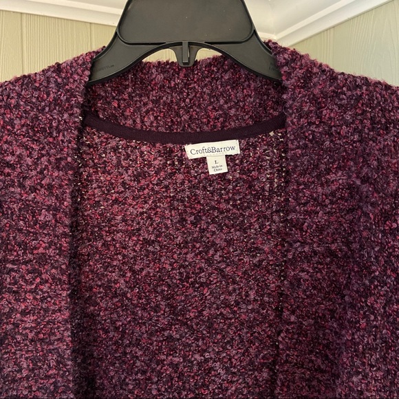 Purple oversized cardigan sweater - Picture 4 of 4